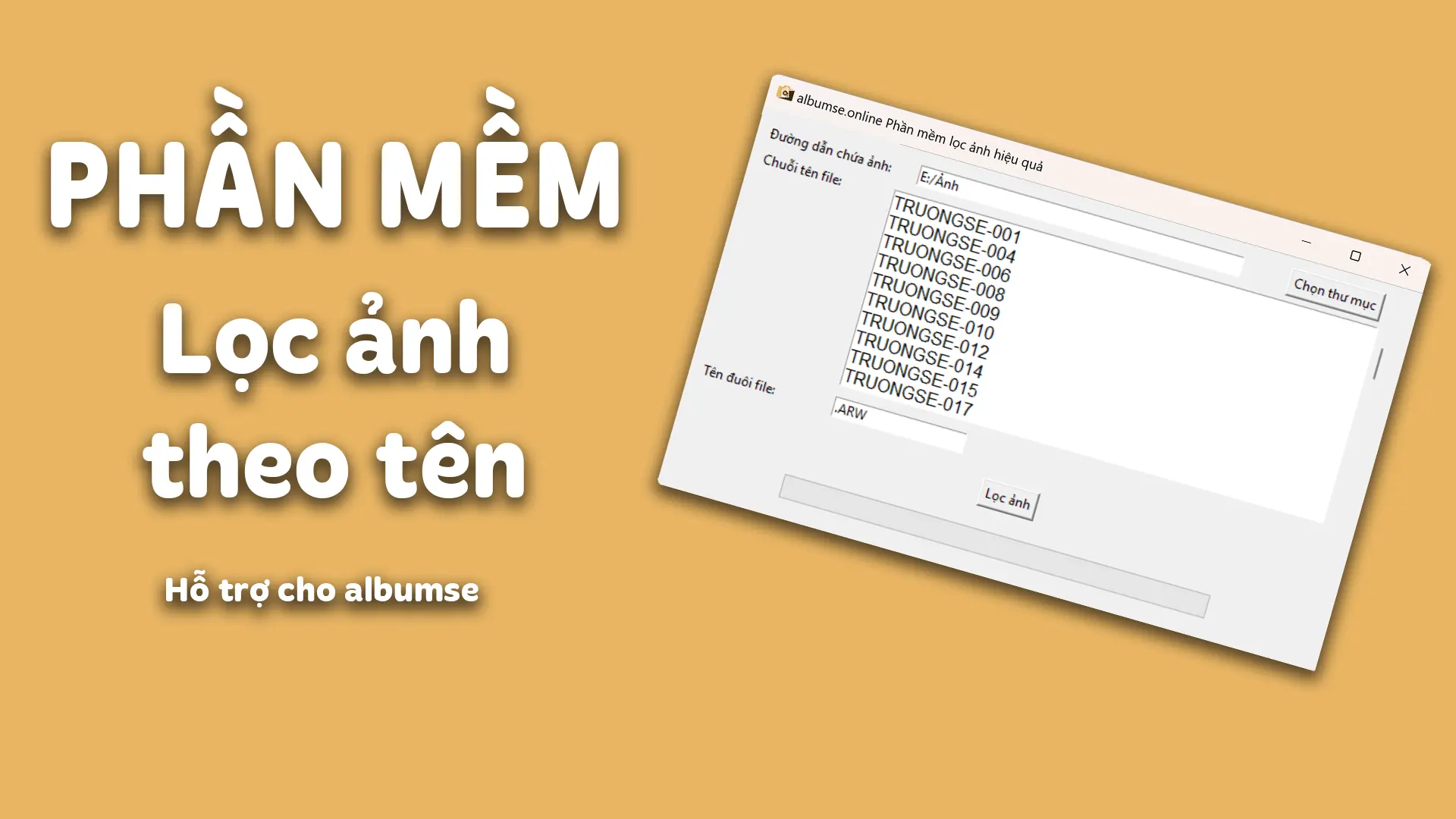 Lọc ảnh theo tên